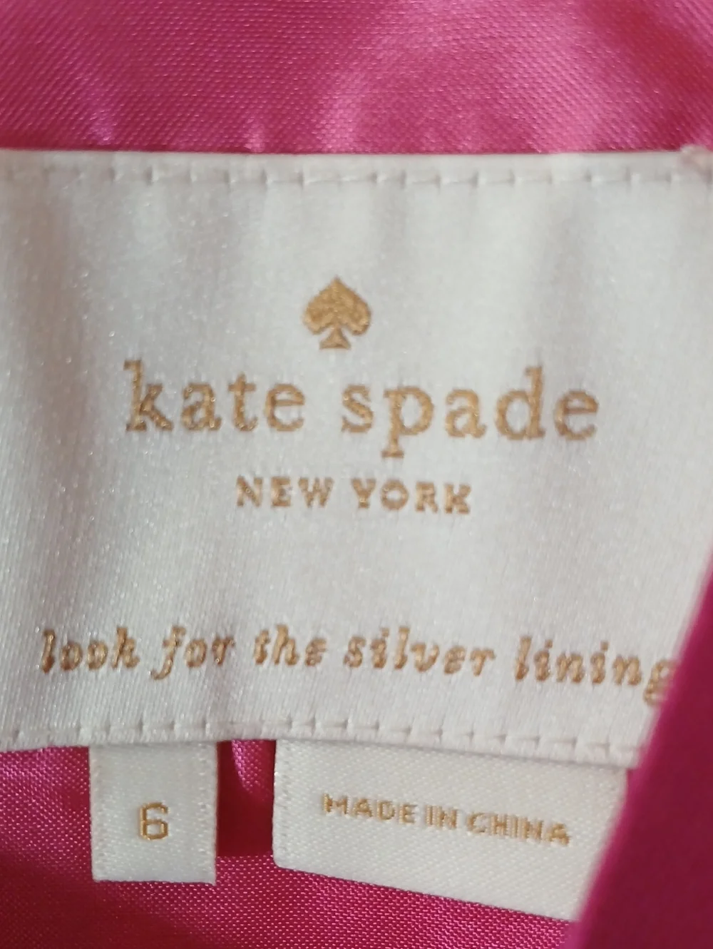 Kate Spade Bright Fuchsia Cap-Sleeve Fit & Flare Dress Sz 6 NWOT